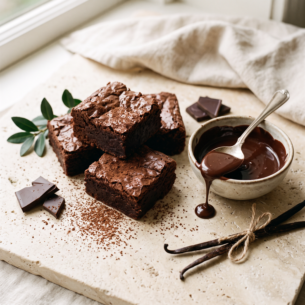 Brownie Batter Shower Soufflé