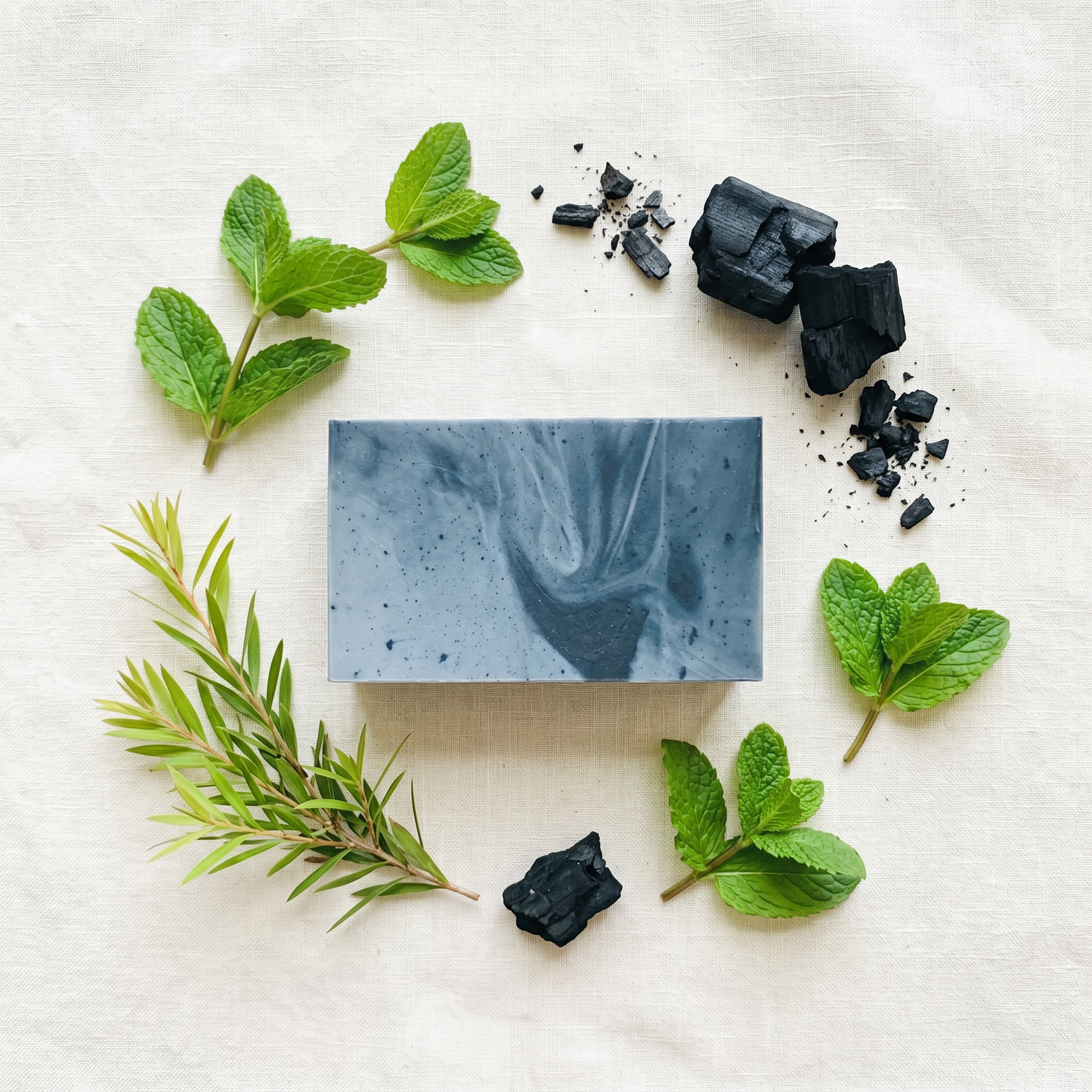 Charcoal and Tea Tree Bath Bar