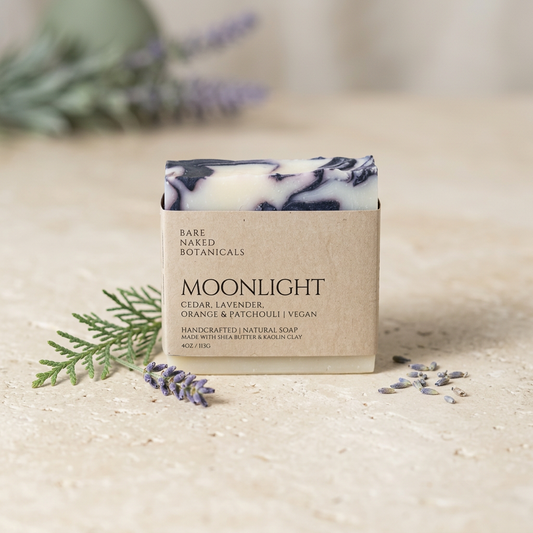 Moonlight  Cedarwood + Orange + Lavender + Patchouli Bath Bar