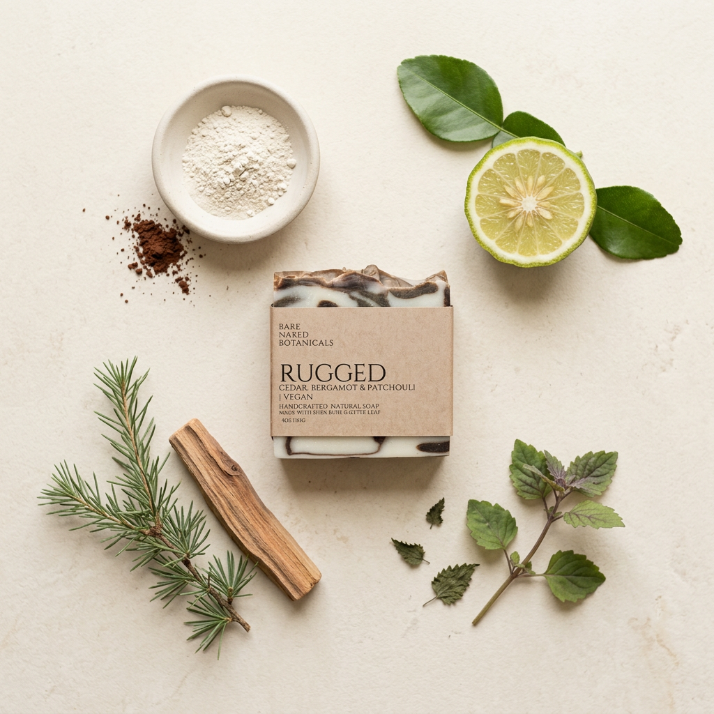 Rugged Cedarwood + Bergamot + Patchouli Bath Bar
